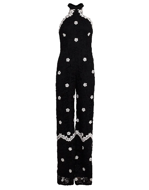 Kyla Floral Lace Jumpsuit Bohemian style jumpsuit, Loose fit, Casual, Trendy