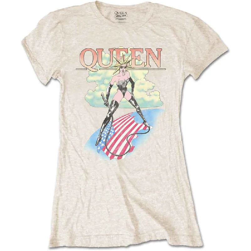 QUEEN Attractive T-Shirt, Mistress-- Polka Dot Checkered Tartan