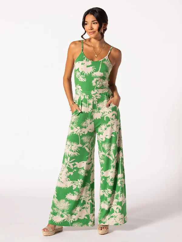 Botanical Garden Bimini Jumpsuit - Tradewind Technology™ Casual denim jumpsuit, Comfortable, Street style, Trendy