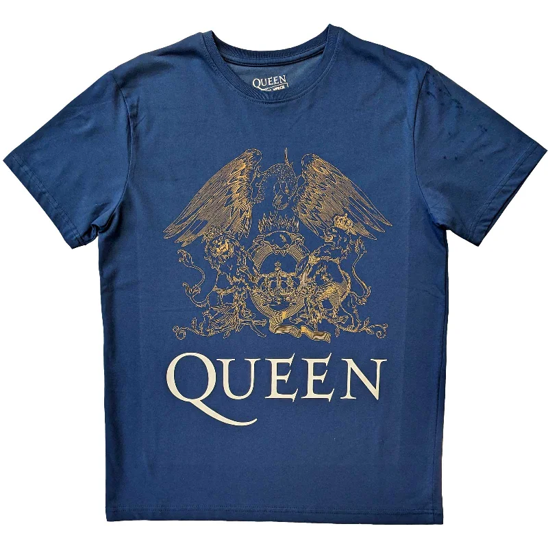 QUEEN Attractive T-Shirt, Royal Crest-- Satin Blend Silk Blend Wool Blend