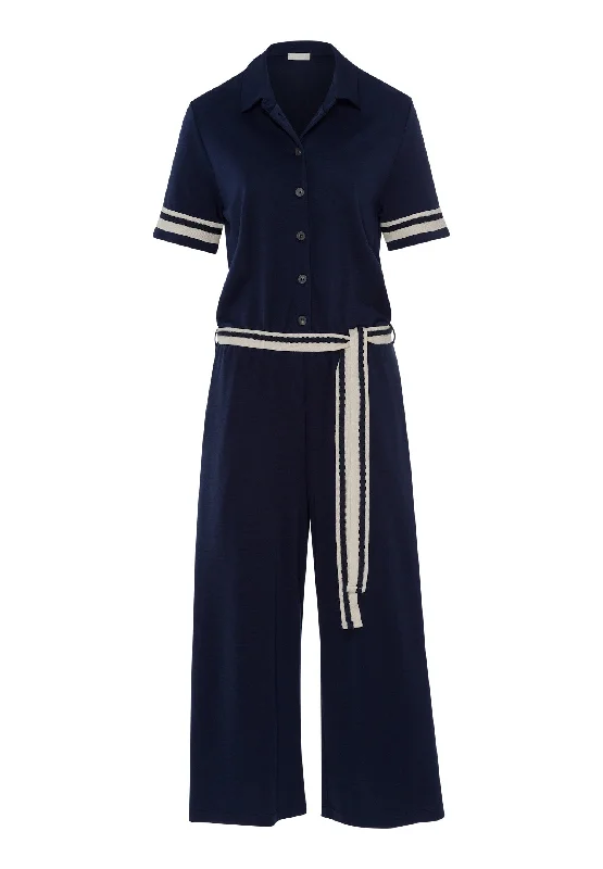 Madeleine Jumpsuit | Deep Navy 78811-1610 Casual chic jumpsuit, Comfortable, Trendy, Street style