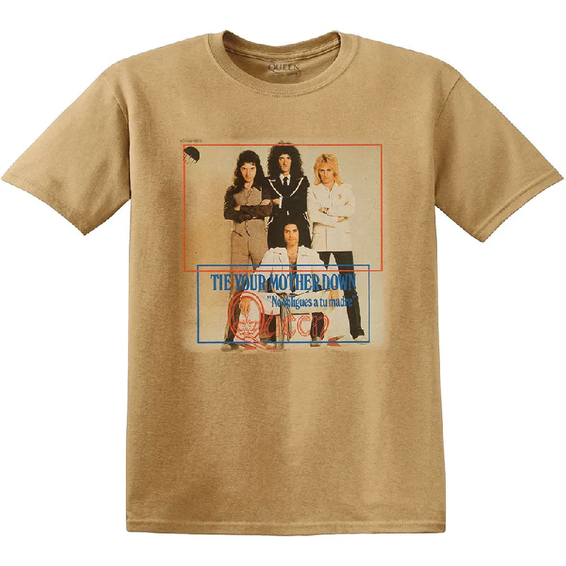 QUEEN Attractive T-Shirt, Tie Your Mother Down-- Anti-Pilling Machine Wash Handmade