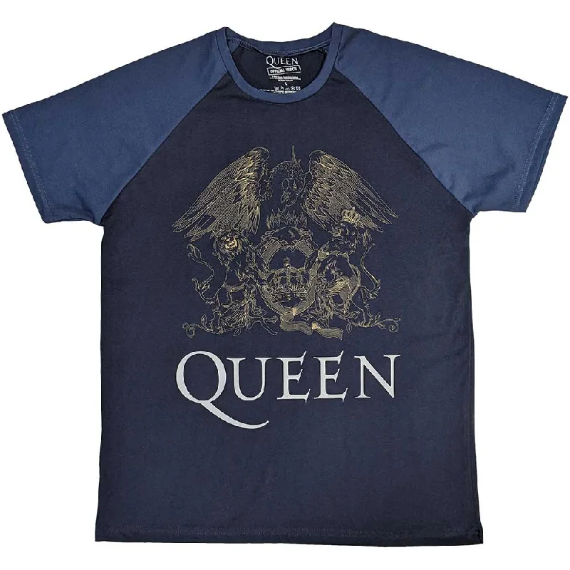 QUEEN Attractive T-shirt, Crest-- Nylon Fabric Polyester Fabric Spandex Fabric