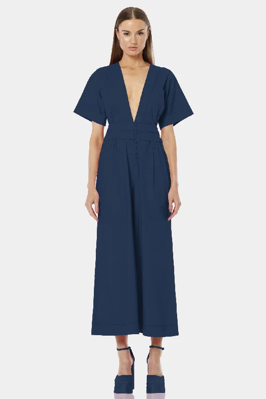 Blue One Piece Jumpsuit Palazzo jumpsuit, Flowy design, Comfortable, Stylish