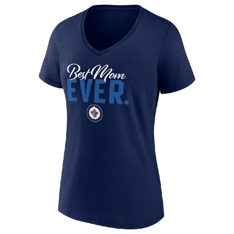 WOMEN'S BEST MOM EVER T-SHIRT-- Sequined Glittery Shiny
