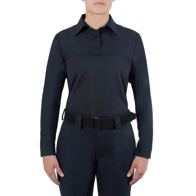 Blauer L/S Polyester Armorskin Base Shirt - Womens-- Iron Safe Non-Iron Wrinkle Free