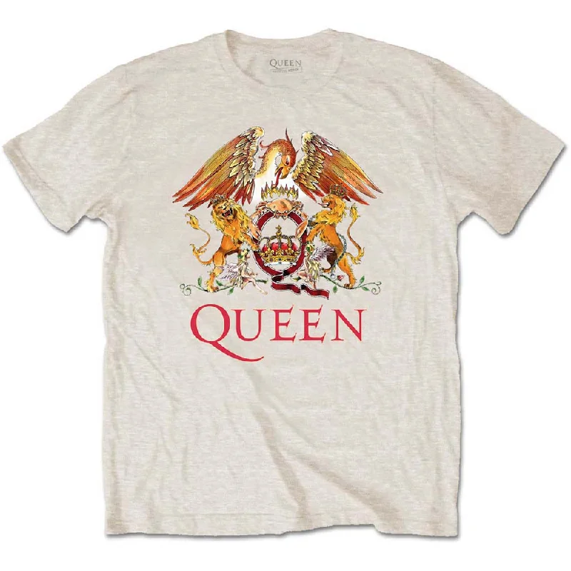 QUEEN Attractive T-Shirt, Classic Crest-- Satin Blend Silk Blend Wool Blend