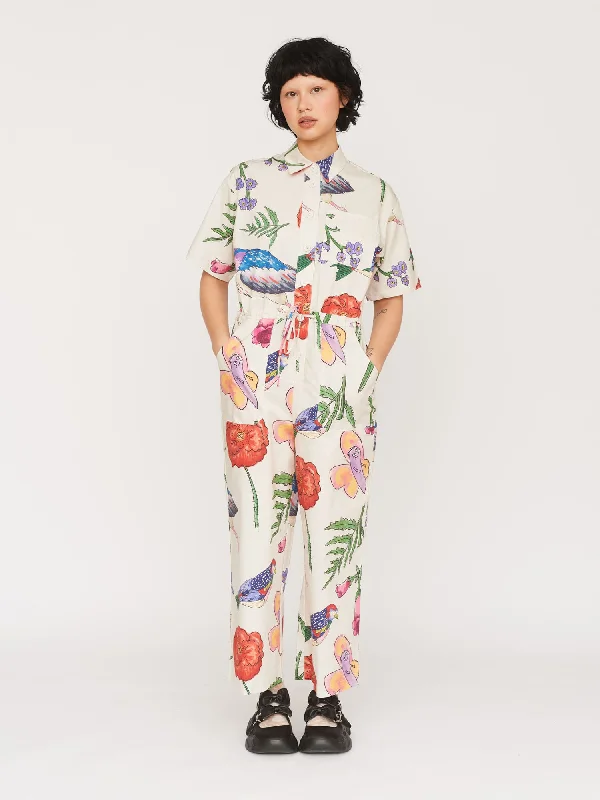 Flora and Fauna Jumpsuit Button-front jumpsuit, Casual, Street style, Comfortable