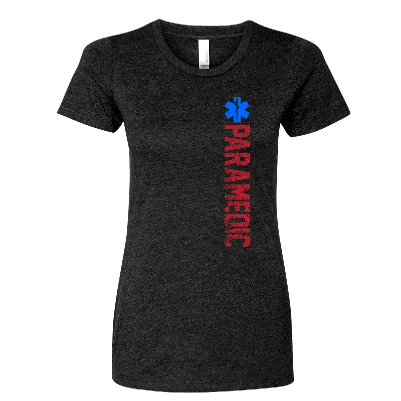 American Paramedic Women's Crew Neck Shirt-- Seamless Knitted Crochet