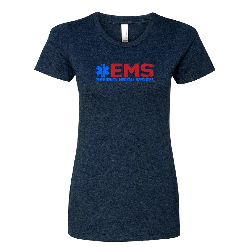 American EMS Women's Crew Neck Shirt-- Fleece Nylon Spandex
