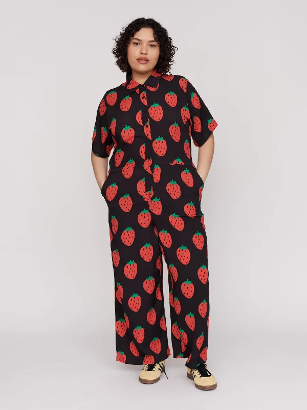 Strawberry Picking Jumpsuit A-line jumpsuit, Flattering cut, Comfortable, Stylish