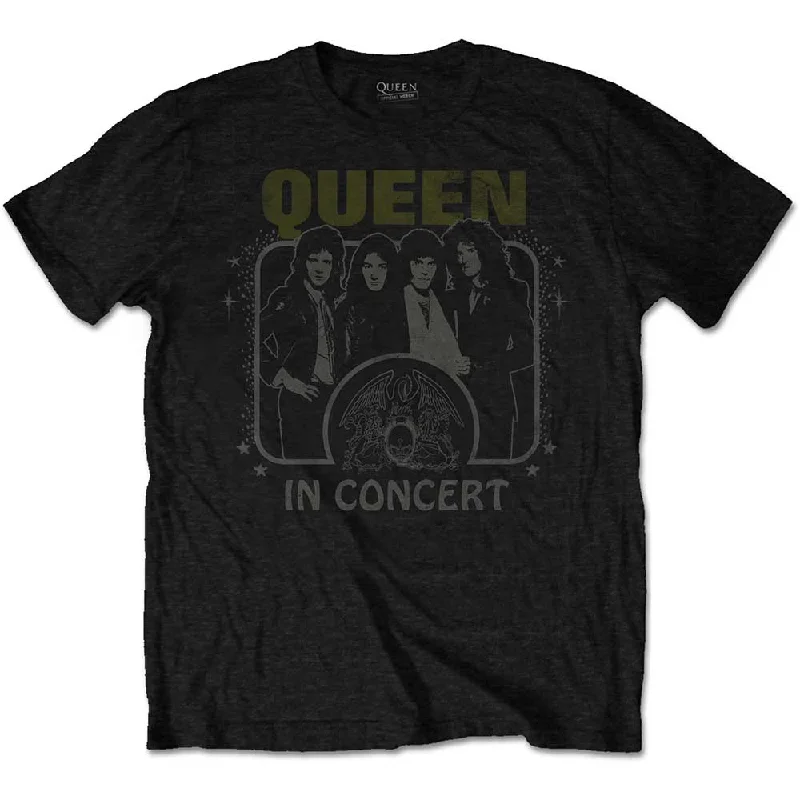 QUEEN Attractive T-Shirt, In Concert-- Silk Blend Satin Velvet