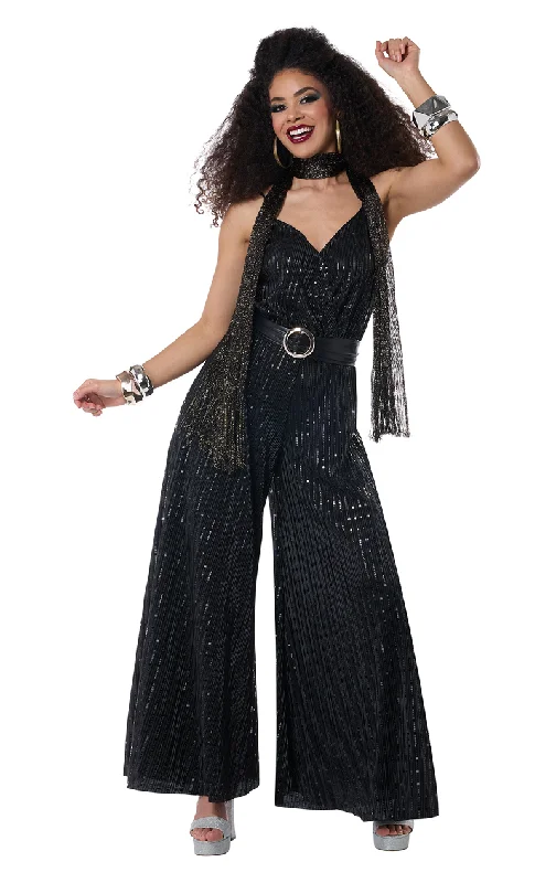 Womens Lets Dance - Disco Jumpsuit Costume Print jumpsuit, Bold patterns, Trendy, Casual