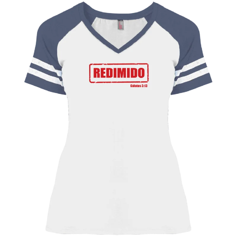 White/Heather Navy