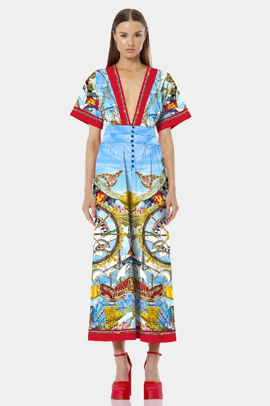 Nautical Flair Sexy Jumpsuit Ruffle jumpsuit, Feminine, Trendy, Party attire