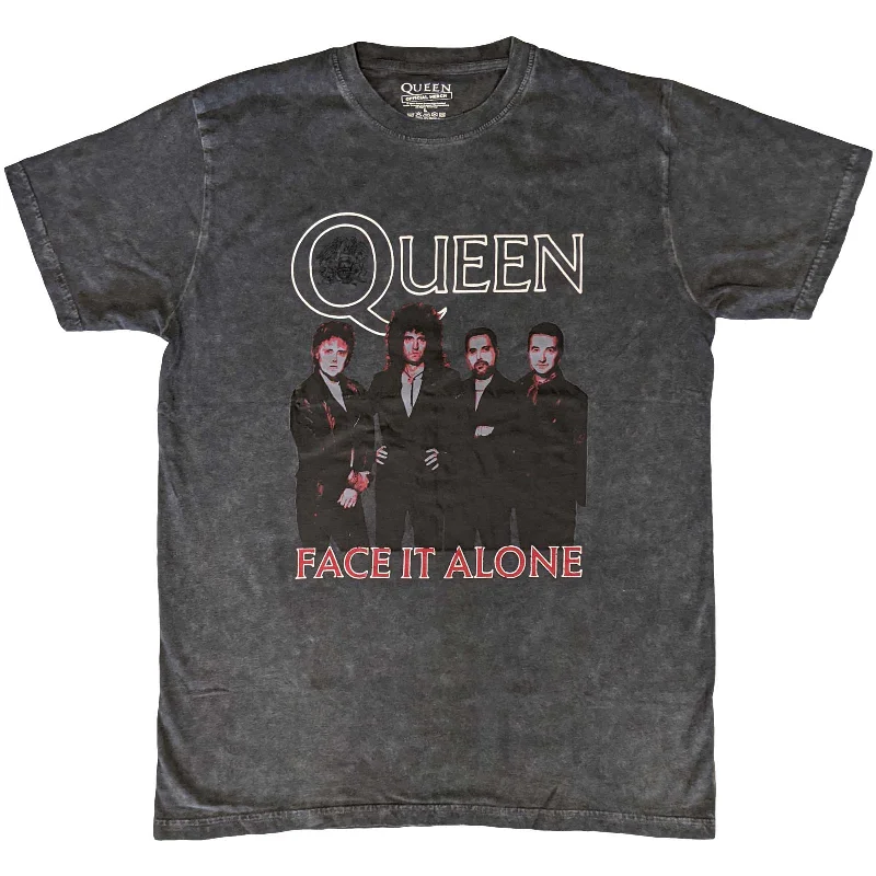 QUEEN Attractive T-Shirt, Face it Alone-- Jersey Fabric Tulle Fabric Batik Fabric