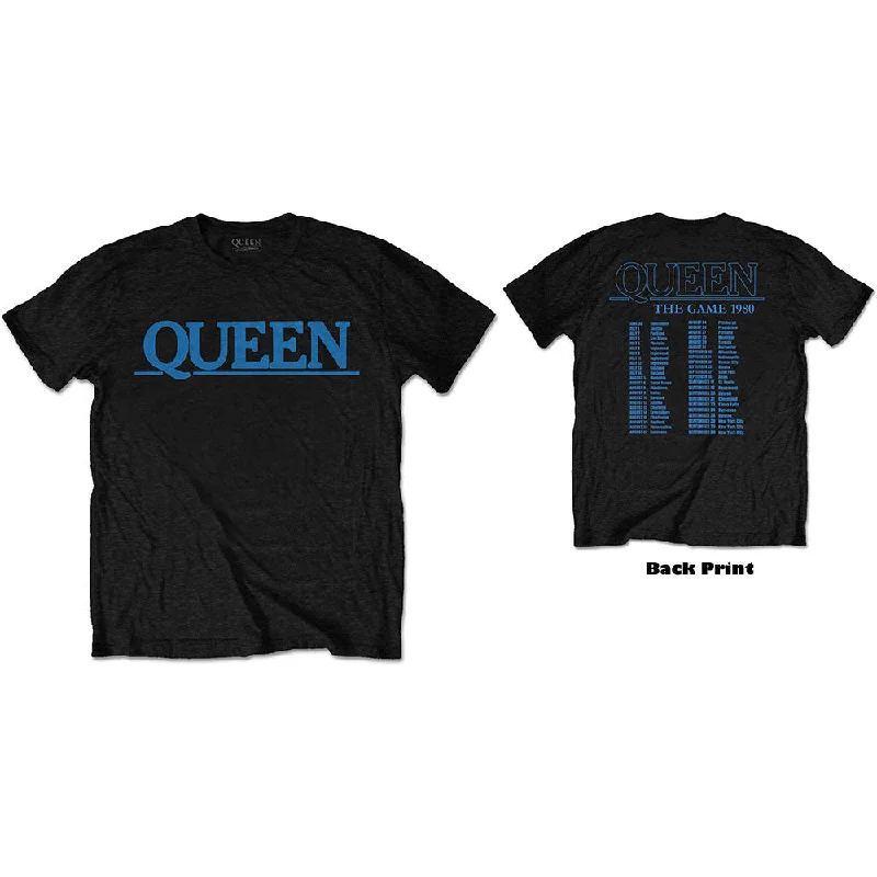 QUEEN Attractive T-Shirt, The Game Tour-- Collared T-Shirt Boat Neck A-Line