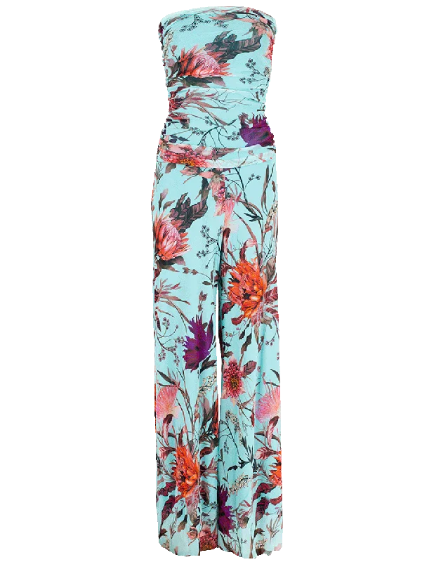 Tube Top Floral Jumpsuit Floral print jumpsuit, Feminine, Casual, Trendy