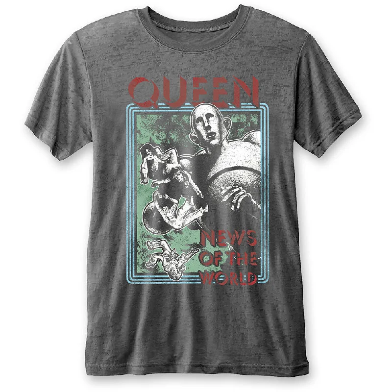 QUEEN Attractive T-Shirt, News Of The World-- Elasticated Padded Insulated
