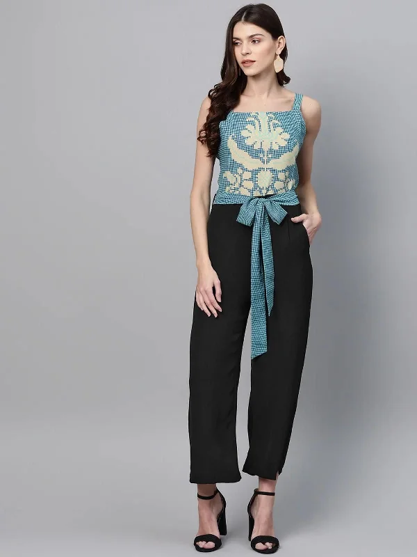 PANNKH  Multicolor Printed Yoke Jumpsuit Print jumpsuit, Bold design, Fun, Casual wear