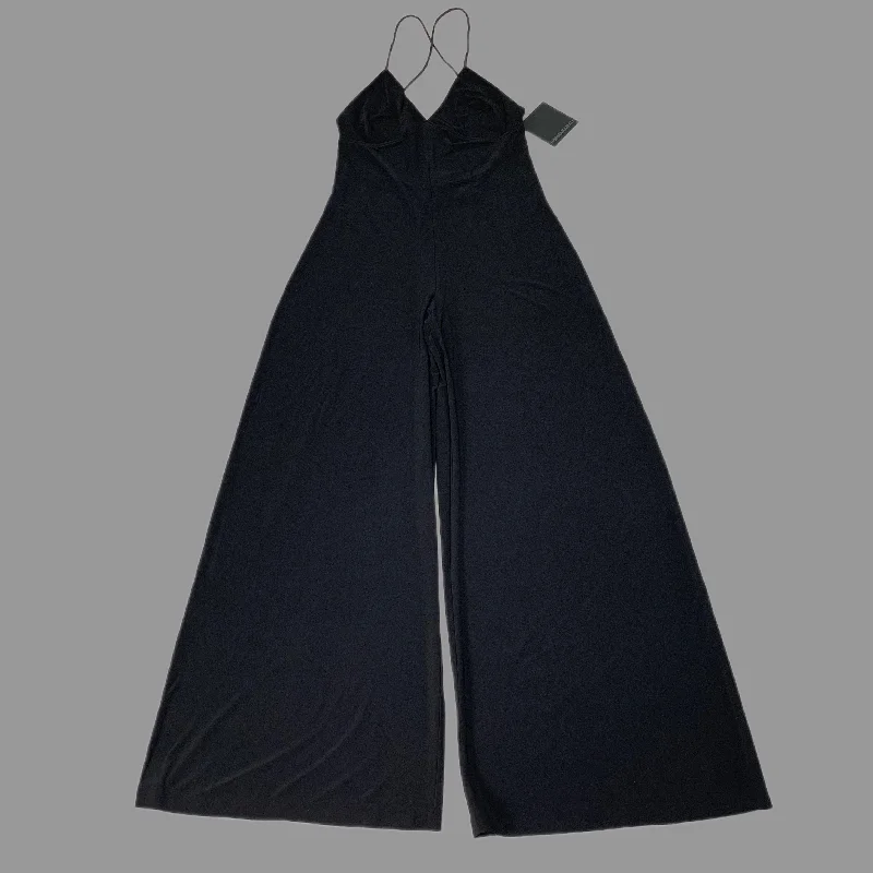 NORMA KAMALI Low Back Slip Jumpsuit Sz L/40 Black KK329JPL137001 (New) Lace jumpsuit, Elegant, Sheer, Feminine