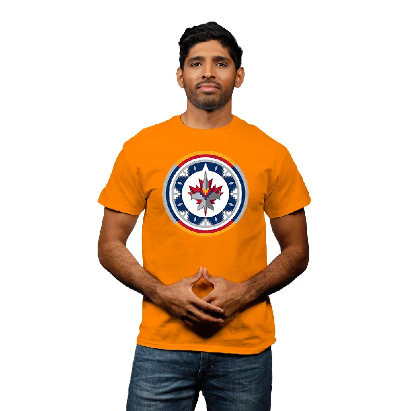 WASAC LOGO T-SHIRT - ORANGE-- Thin T-Shirt Open Front Quick Dry