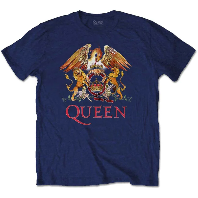 QUEEN Attractive T-Shirt, Classic Crest-- Cashmere Blend Cotton Blend Poly Blend
