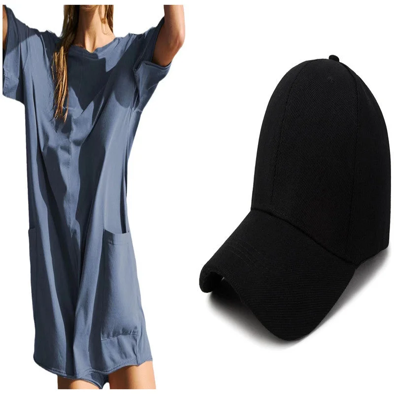 Peacock Blue with a hat