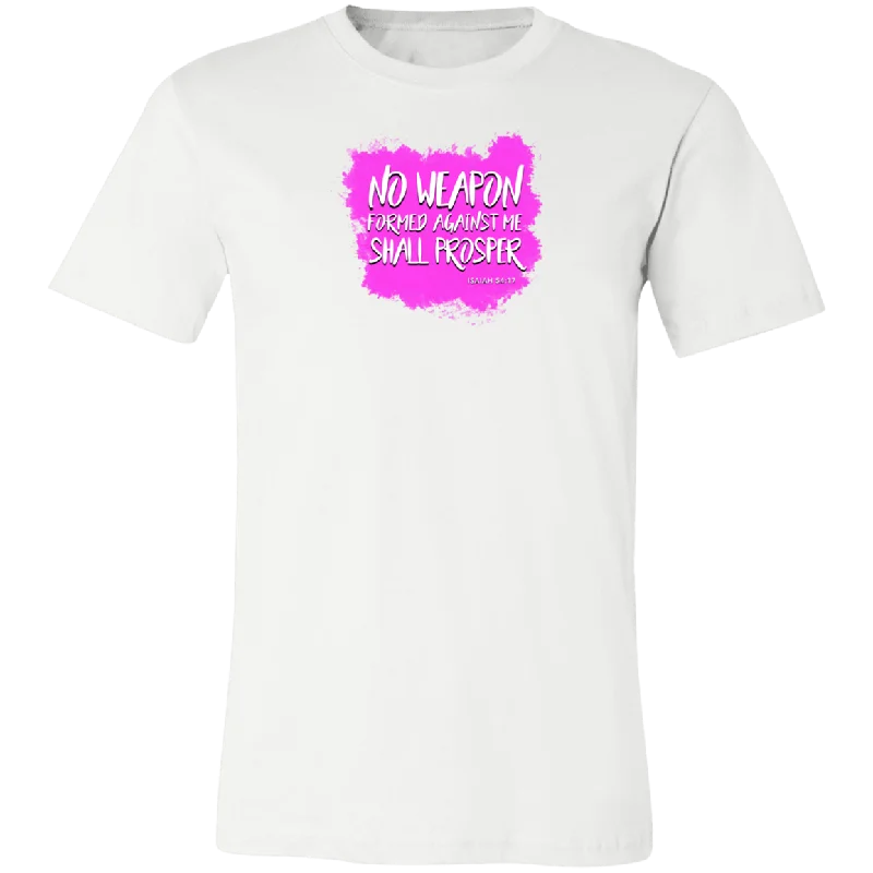 No Weapon Formed Against Me Shall Prosper Ladies Tee Shirt-- Mesh Fabric Canvas Fabric Denim Fabric