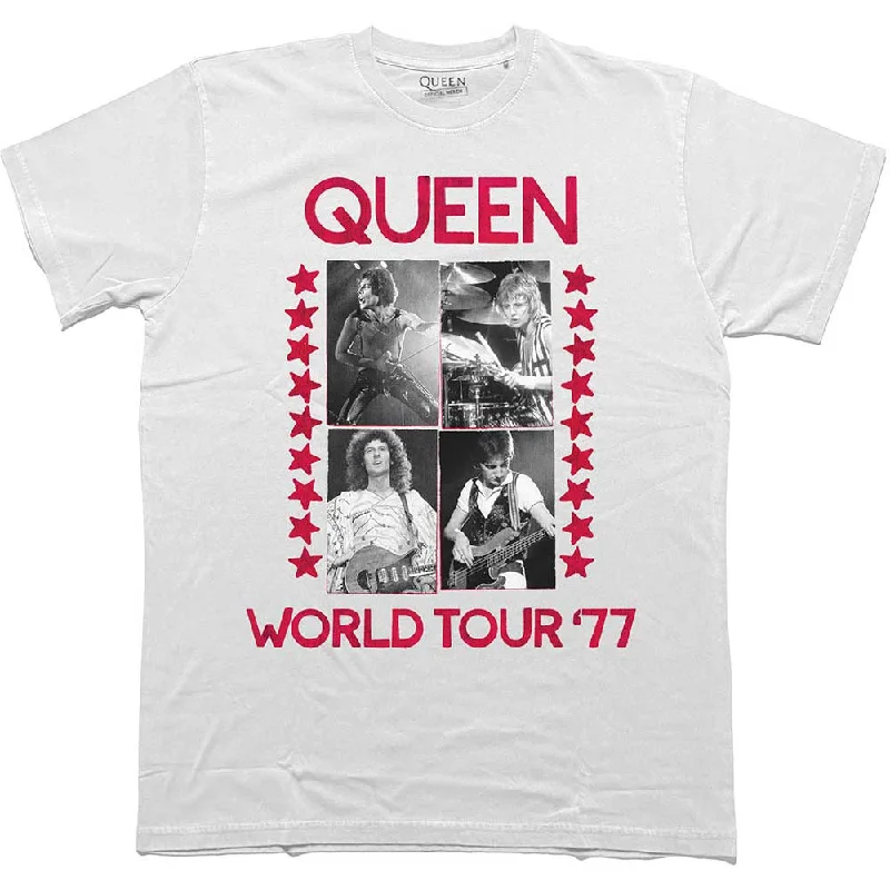 QUEEN Attractive T-Shirt, World Tour 77-- Handmade Hand-knitted Hand-woven