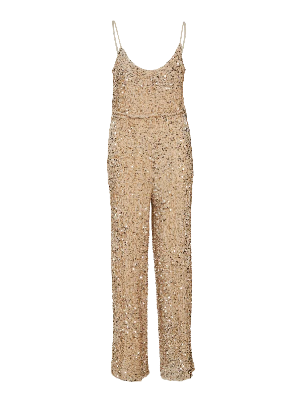 VIFAITH Jumpsuit - Frosted Almond Denim romper jumpsuit, Casual, Comfortable, Trendy