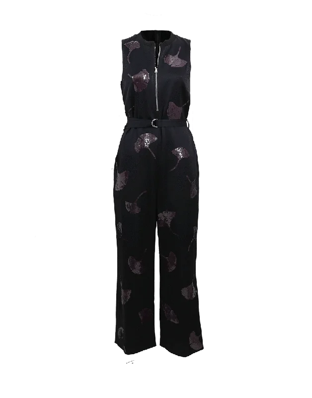 Gingko Embellished Jumpsuit Sleeveless jumpsuit, Elegant, Fashionable, Comfortable