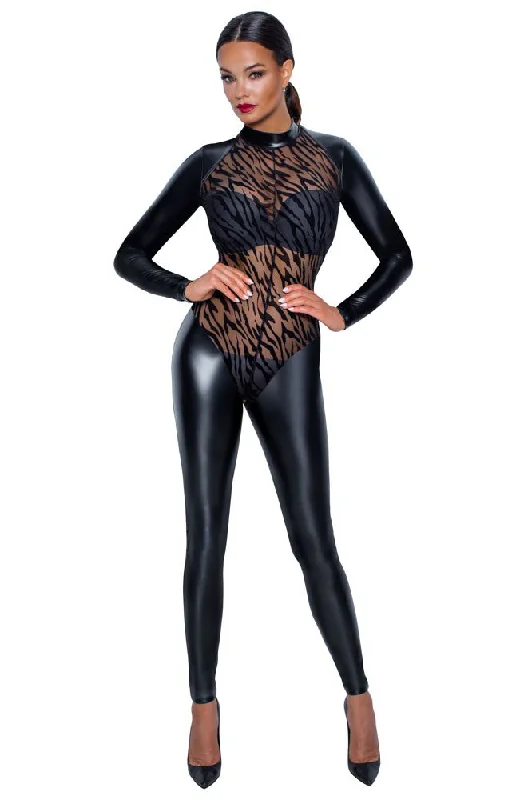 Noir Handmade Tiger Jumpsuit Back tie jumpsuit, Feminine, Trendy, Chic