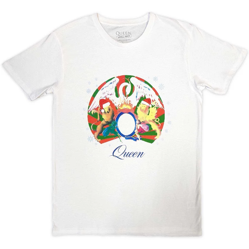 QUEEN Attractive T-Shirt, Snowflake Crest-- Mesh Fabric Canvas Fabric Denim Fabric