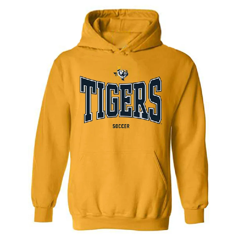ETBU - NCAA Women's Soccer : Andie Stephens - Classic Shersey Hooded Sweatshirt Hoodie with Magnetic Closure Innovative Modern
