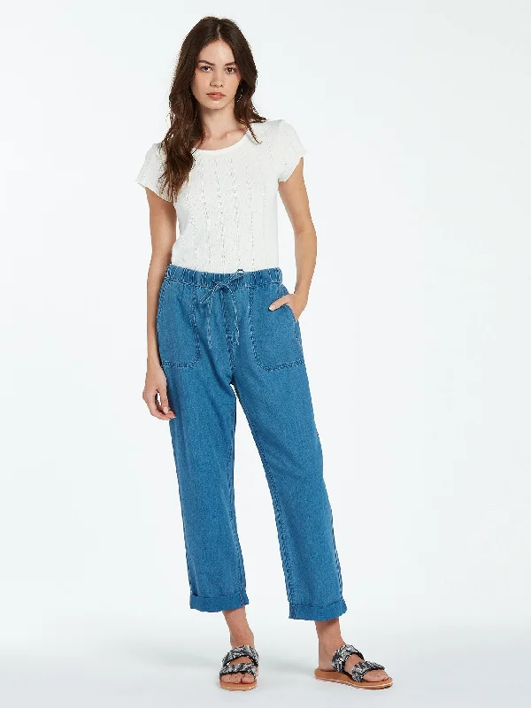 Sunday Strut Pant - Airforce Blue Comfy Athletic Pants