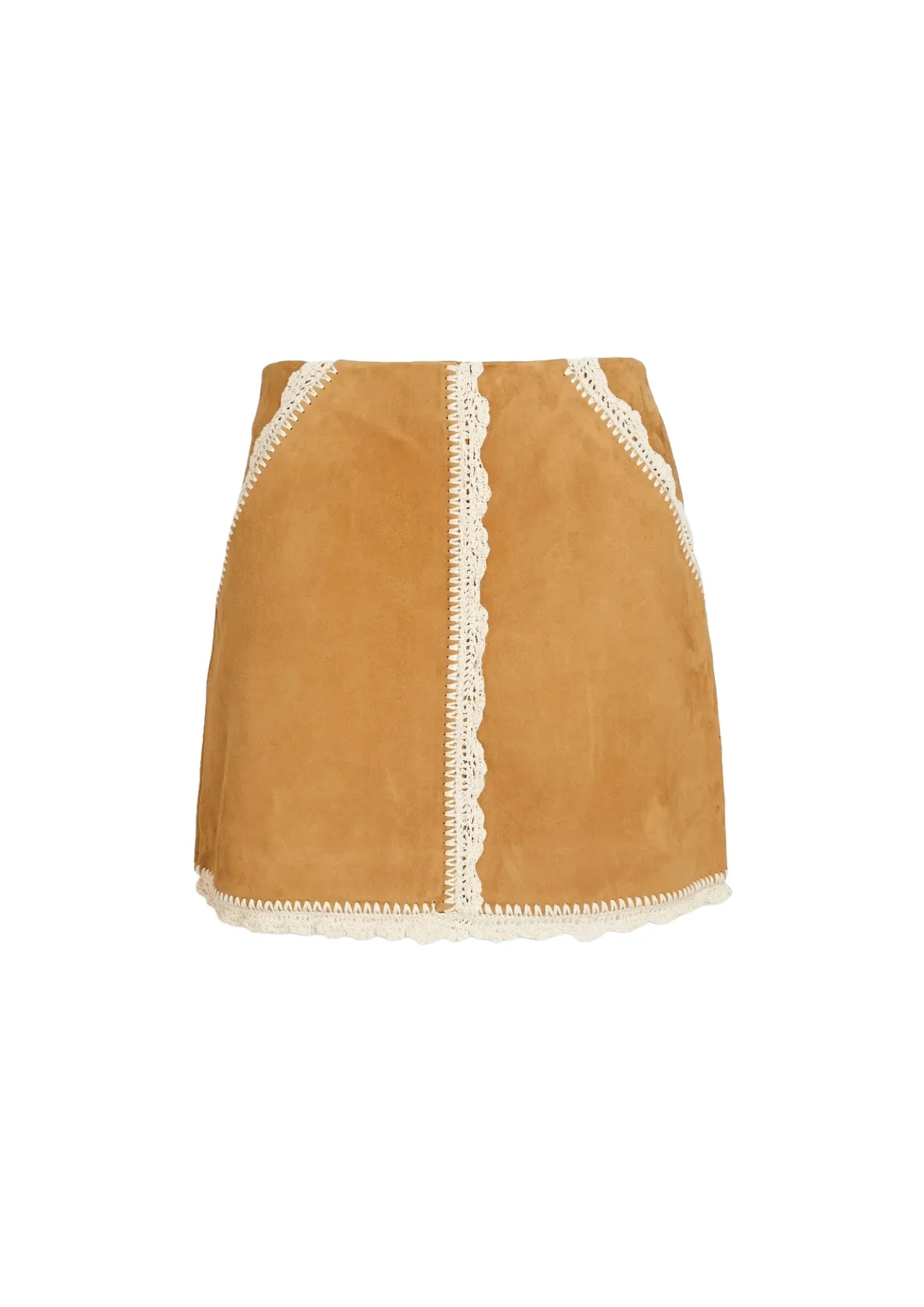 BROWN SUEDE MINI SKIRT denim skirt classic