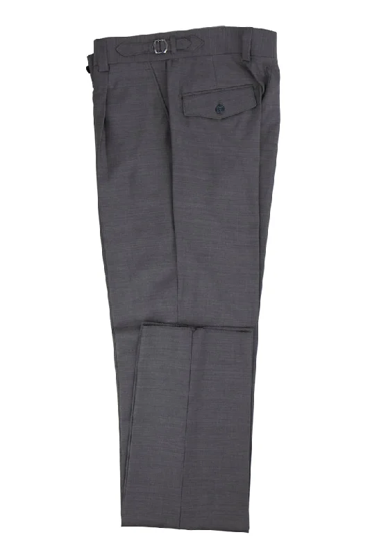 Tiglio Luxe Light Gray Semi-Wide Leg Wool Marbella Dress Pants E09063/26 Trendy Wide-Leg Pants