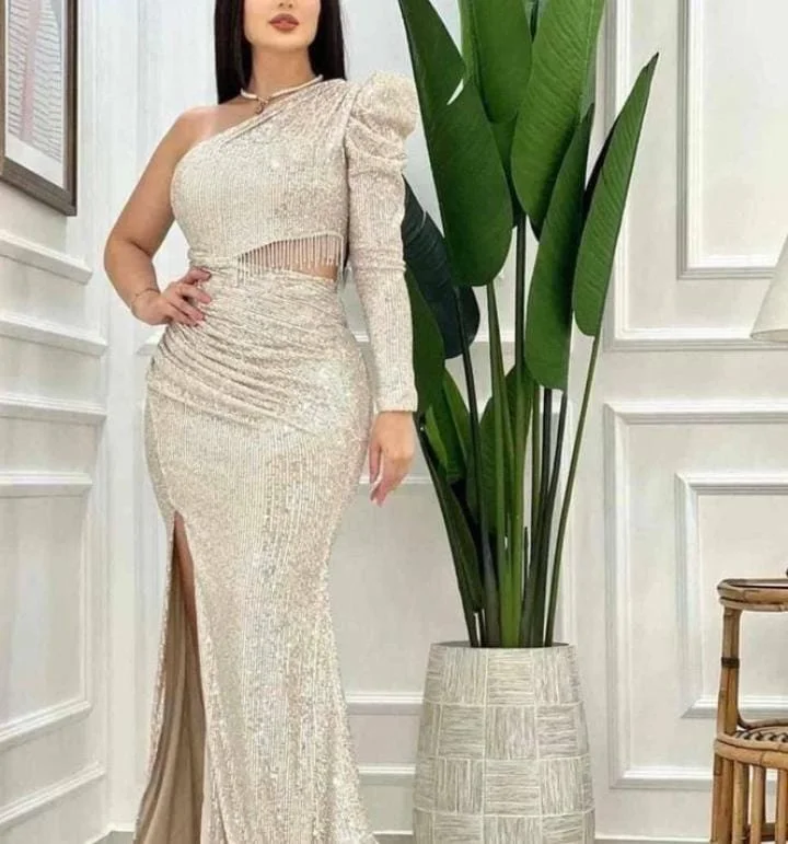 Sparkly Mermaid Evening Dresses Off Shoulder 2XL S5055598 Tunics Recommended stylist