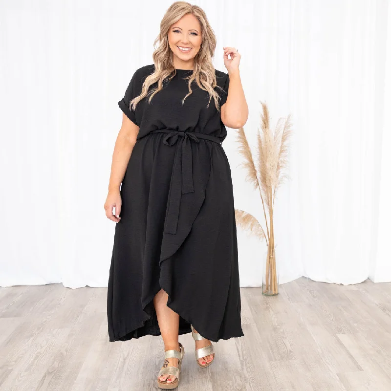 Leave 'Em Stunned Dress, Black