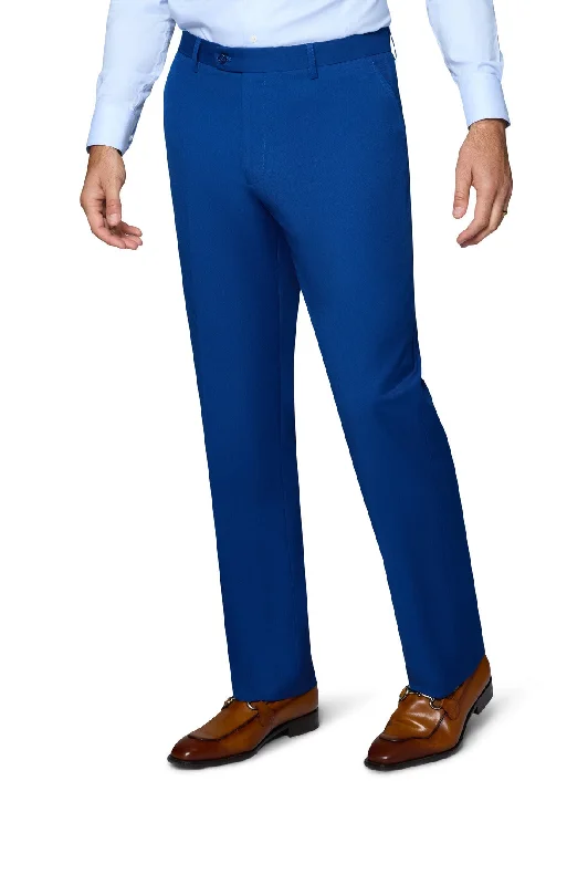 Berragamo Solid Slim Fit Pants - French Blue Chic Black Leggings