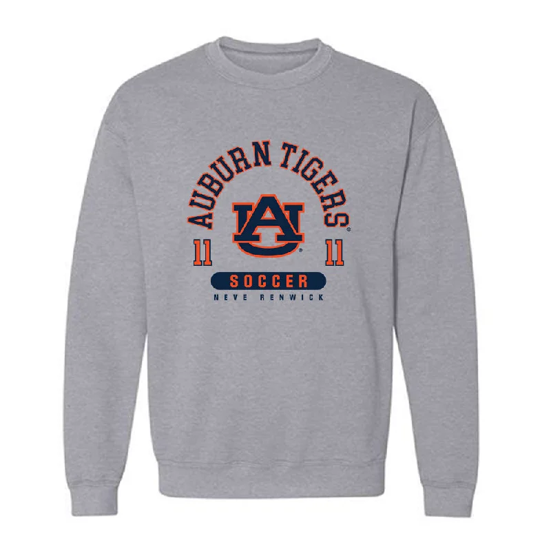 Auburn - NCAA Women's Soccer : Neve Renwick - Classic Fashion Shersey Crewneck Sweatshirt Hoodie with Mock Neck Collared Structured