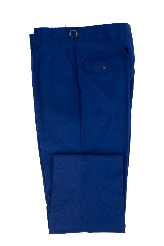 Tiglio Luxe Azure Semi-Wide Leg Wool Marbella Dress Pants TL5590 Chic Slim Fit Pants