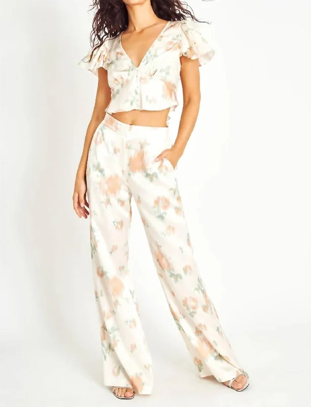 Celestine Pant In Sandy Rose High-Waist Yoga Pants