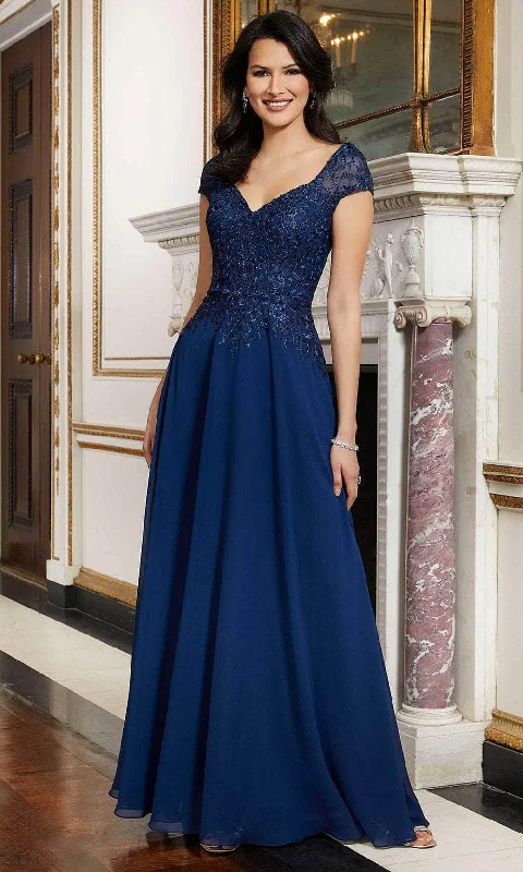 Mori Lee 72626 - Chiffon Skirt Formal Gown denim skirt trendy