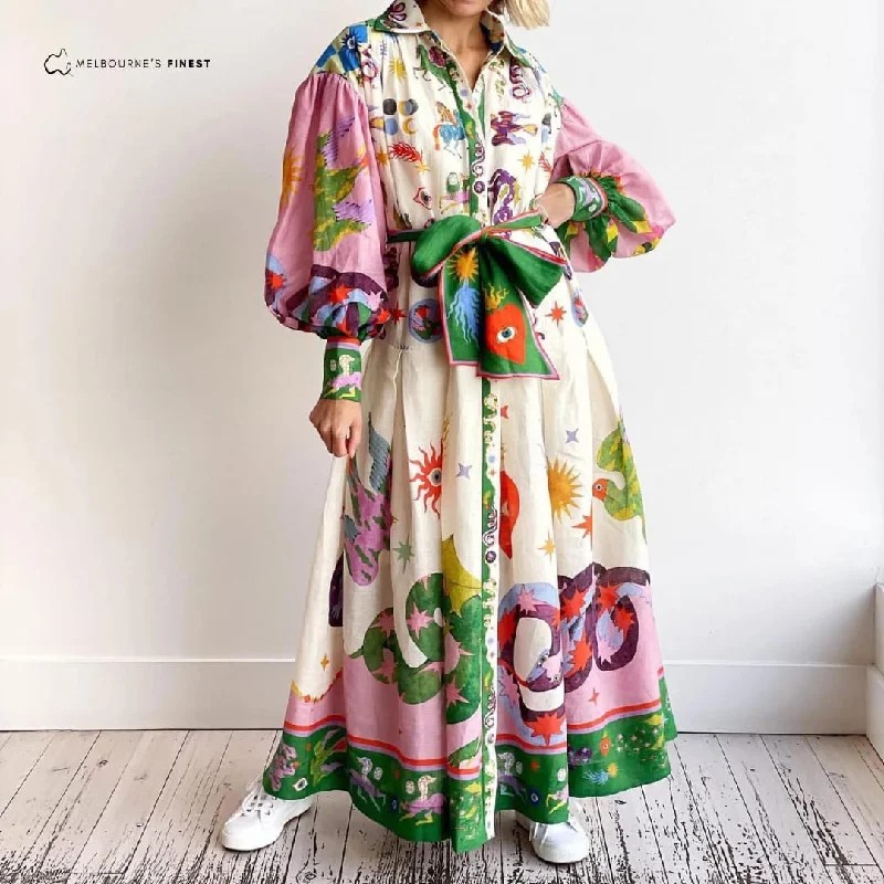 Women's Fashion Elegant Dress B-119137 Tunics Floral girly