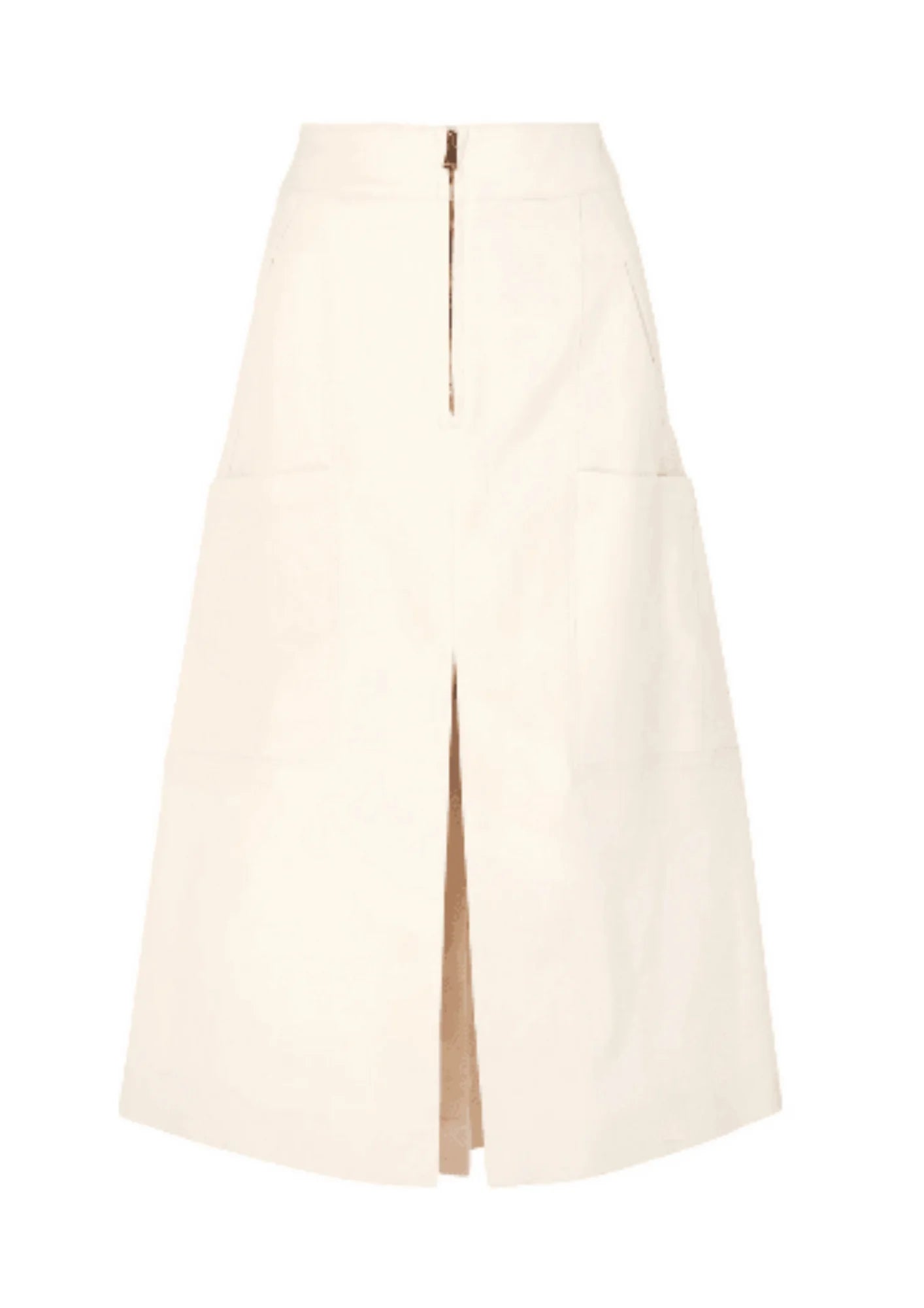 CREAM MIDI SKIRT pencil skirt chic