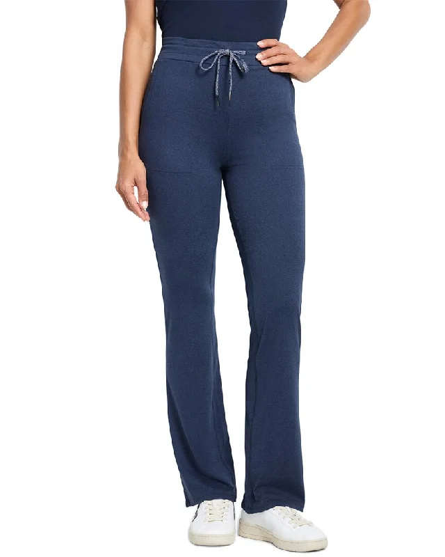 NIC & ZOE Brushed Flow Wide Leg Pant Slim-Fit Khaki Pants