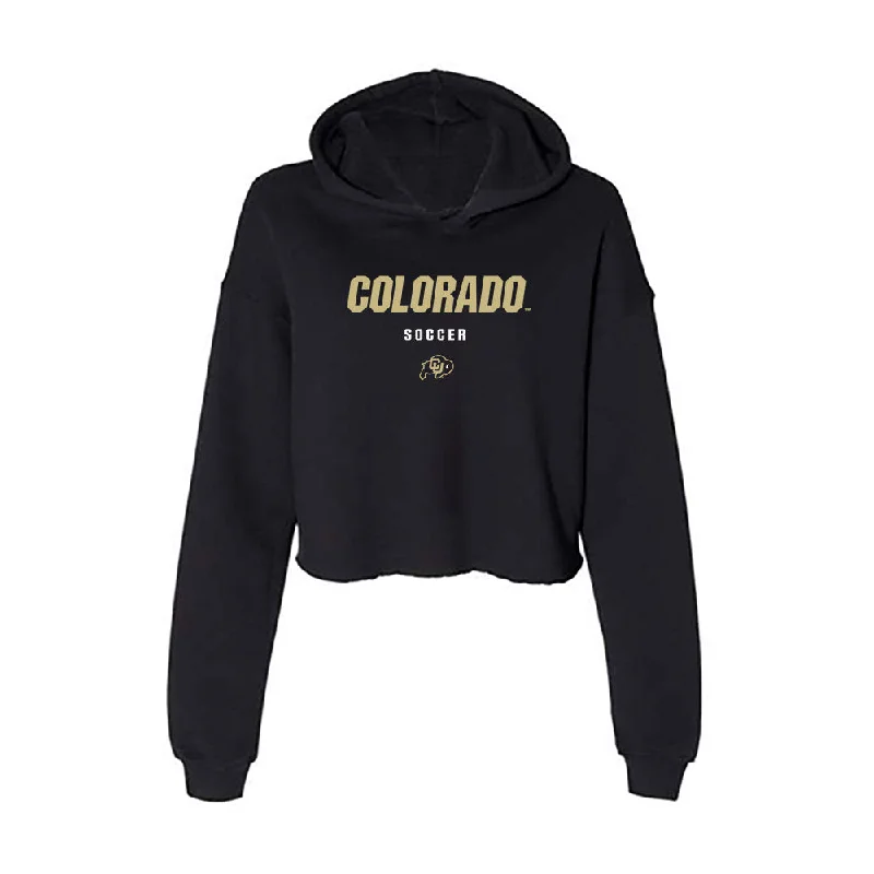 Colorado - NCAA Women's Soccer : Ava Priest - Classic Shersey Women's Crop Fleece Hoodie Hoodie with Hem Elastic Stretchable Comfortable