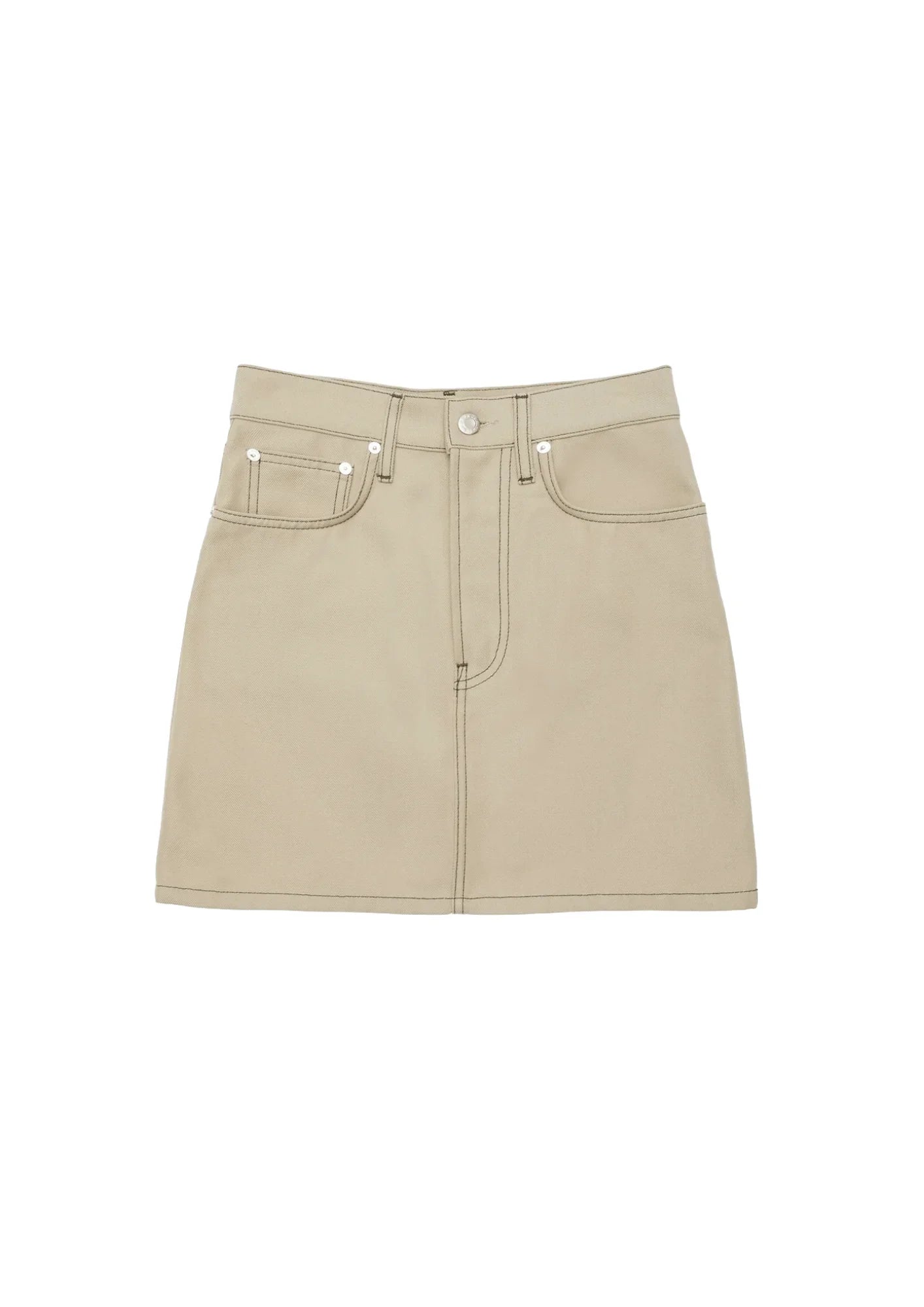 CAMEL TUFA DENIM MINI SKIRT wool skirt sturdy